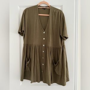 Finding July Ray Dress-Olive, Size S